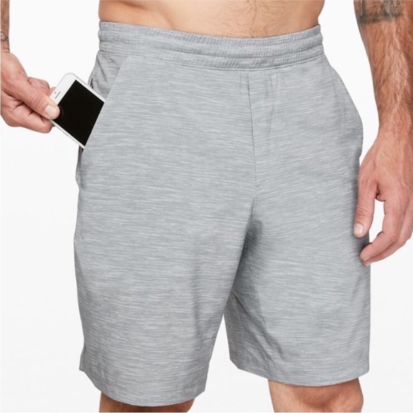 Lululemon Pace Breaker Short Linerless Heather Allover Sea Gray Men’s Size Large - Picture 3 of 16